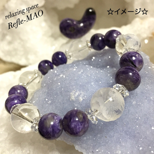 オーダーメイド☆水晶オリジナル五神ブレスレット ブレスレット Refle