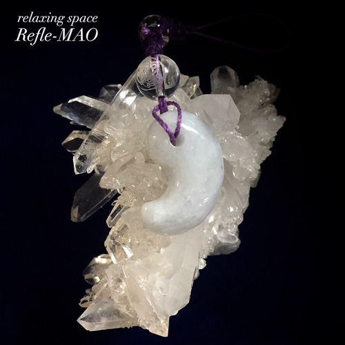 糸魚川ろうかん翡翠勾玉ストラップ付き その他アクセサリー Refle-MAO