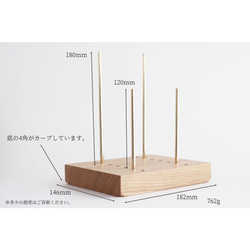 [可以包裝]黃銅和白橡木書架16號 第3張的照片