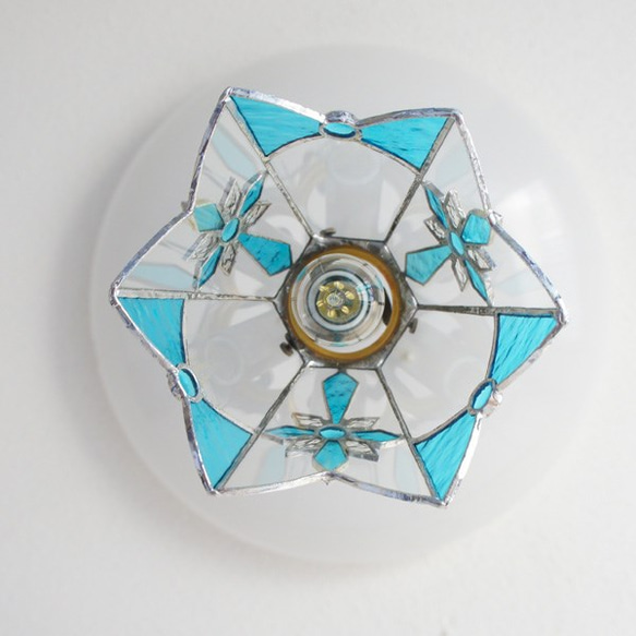 クリアブルーのペンダントライト Blue Crystal －Ａ 5枚目の画像