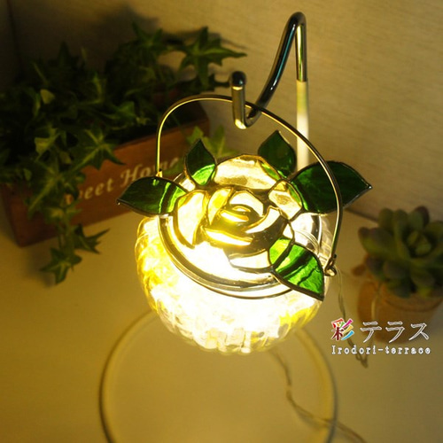 氷に咲く花の明かり －C スタンドライト・テーブルランプ 彩テラス