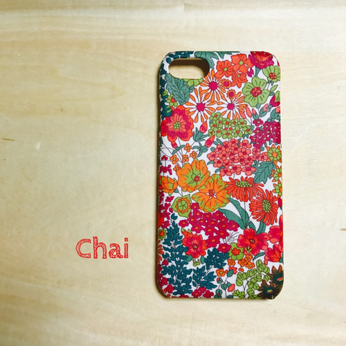 No.167 受注製作 リバティ マーガレットアニー レッド iPhoneケース  