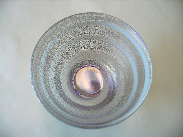 プラチナ箔 螺旋高台盃 3枚目の画像
