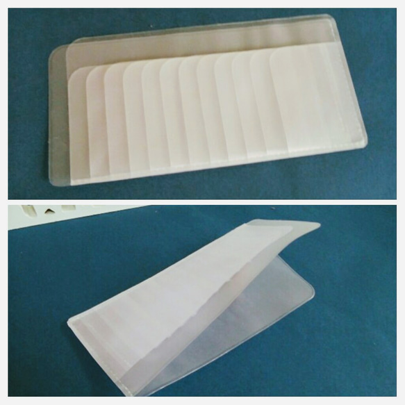 〔受注生産〕お財布スッキリ！長財布用インナーカード入れ：縦型収納：スケルトン12 人気・おすすめ｜使いやすい・旅行におすすめ 品質保証 全国発送 在庫限り