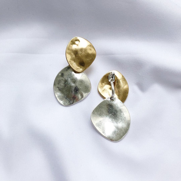 2 gold × silver pierce 2枚目の画像