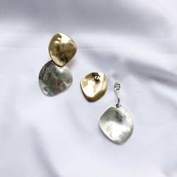 2 gold × silver pierce 3枚目の画像