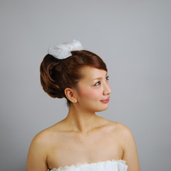 職人が作る本格派花嫁様用シャーリボン＊天使のようなふわふわリボン＊一つ一つ丁寧に縫いました＊日本製【ｈ-044】 2枚目の画像