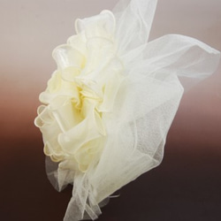 存在感のあるヘッドドレス＊職人が作る本格派花嫁様用＊超ボリューム＊一つ一つ丁寧に縫いました＊日本製【ｈ-045】 4枚目の画像