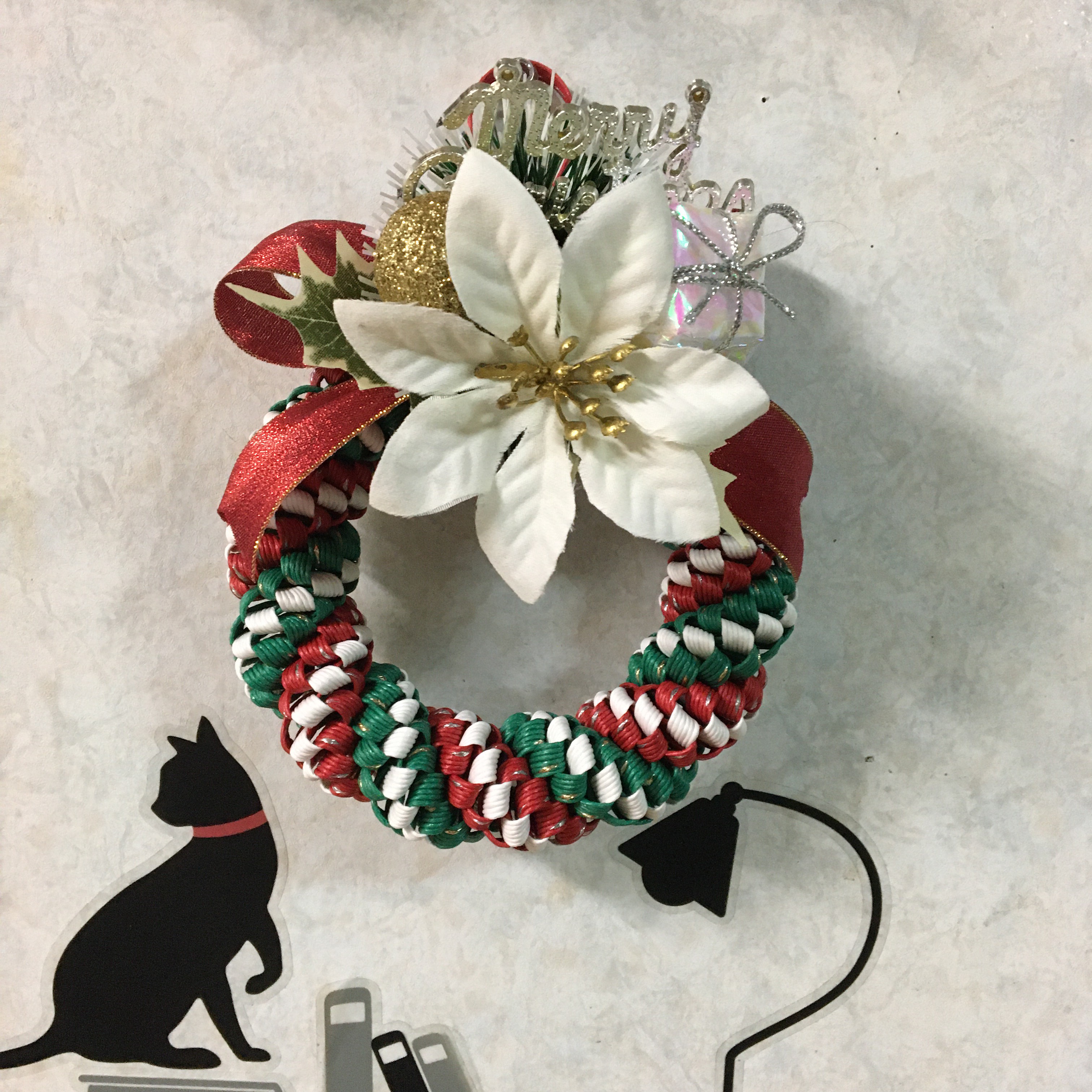 クリスマスリース⭐️エコクラフト① リース クローバー 通販 10617047