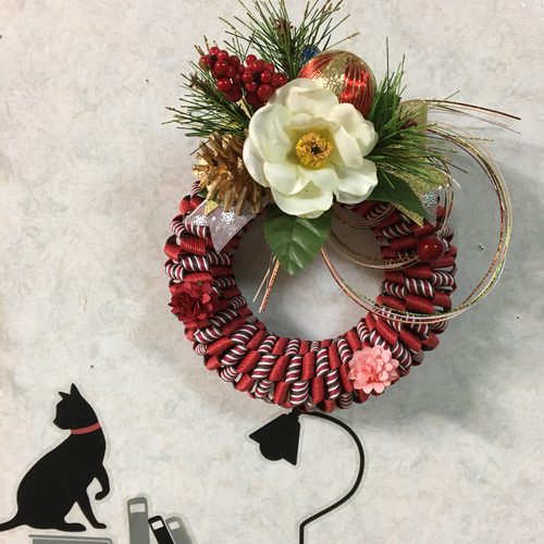 お正月しめ縄リース⭐️エコクラフト ①⭐️ しめ縄・しめ飾り