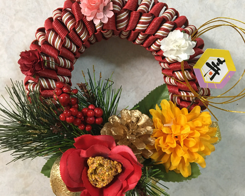 お正月しめ縄リース⭐️エコクラフト ②⭐️ しめ縄・しめ飾り