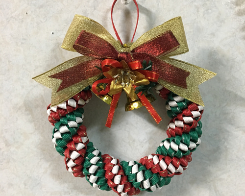 クリスマスリース　エコクラフト 0_ce9ad433ac3fe217cf3f3e3b6832