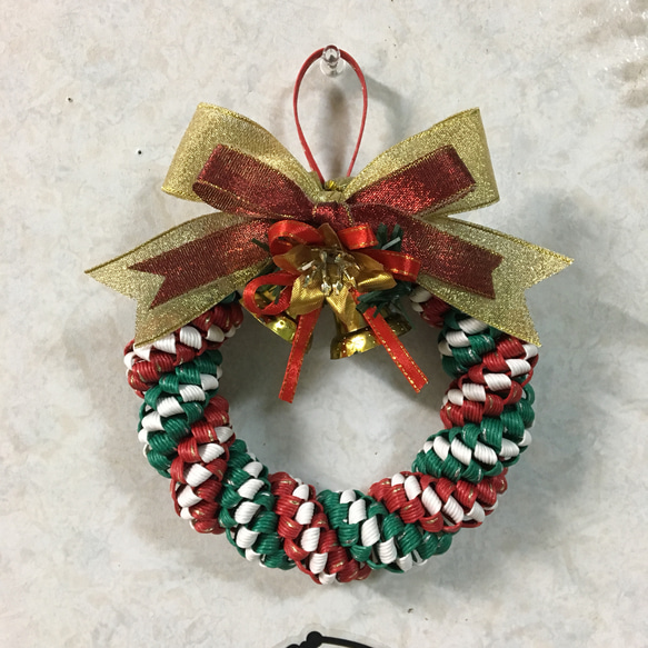 エコクラフトのクリスマスリース⭐︎ミニ②⭐︎ リース クローバー