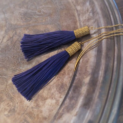 シルクタッセルピアス tassel pierced earrings <PE-TSC> 3枚目の画像