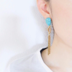 VINTAGE TURQUOISE EARRINGS ビンテージターコイズピアス VINTAGE TURQUOISE EARRINGS ビンテージターコイズピアス