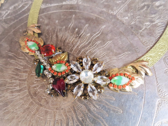 ヴィンテージネックレス ボタニカル vintage necklace botanical <NC-MSbtnc> 1枚目の画像