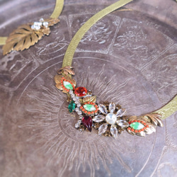 ヴィンテージネックレス ボタニカル vintage necklace botanical <NC-MSbtnc> 2枚目の画像
