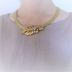 ヴィンテージネックレス リーフ vintage necklace leaf <NC-MSlf> 6枚目の画像