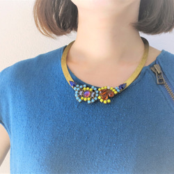 ヴィンテージネックレス ビジュー vintage necklace bijou <NC-MStqyl> 4枚目の画像