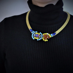 ヴィンテージネックレス ビジュー vintage necklace bijou <NC-MStqyl> 5枚目の画像