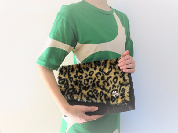 クラッチバッグ ヴィンテージビジュー＆ファー vintage bijou clutch bag <CBG-RB7> 3枚目の画像