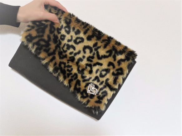 クラッチバッグ ヴィンテージビジュー＆ファー vintage bijou clutch bag <CBG-RB7> 6枚目の画像