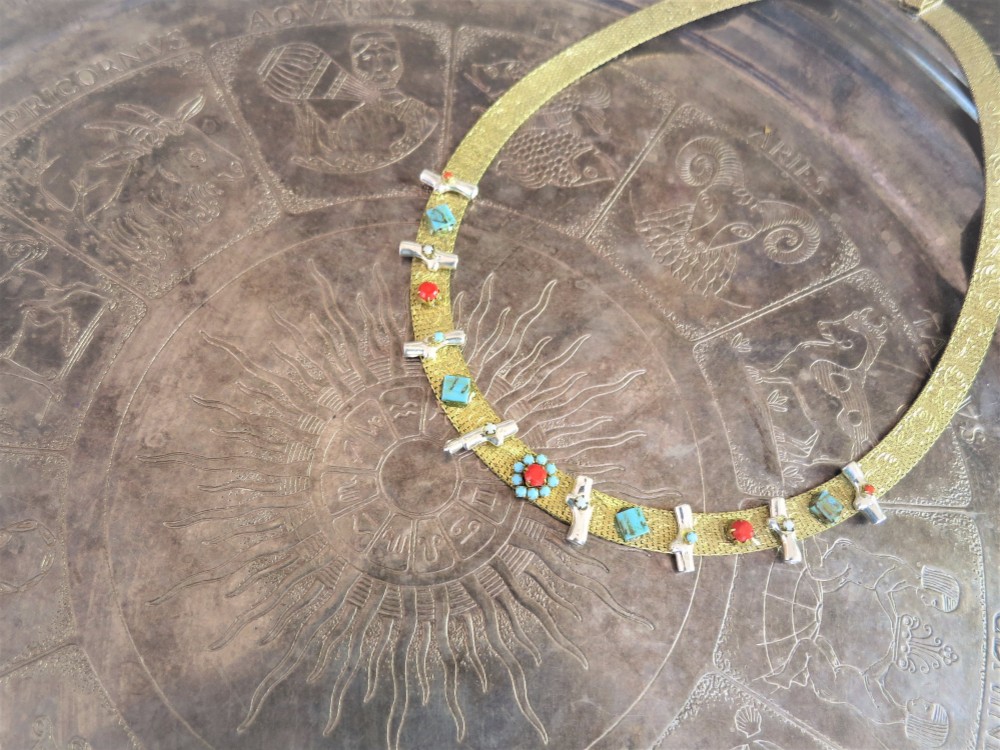 ヴィンテージネックレス トリコロール vintage necklace trcl <ncMS-trcl>