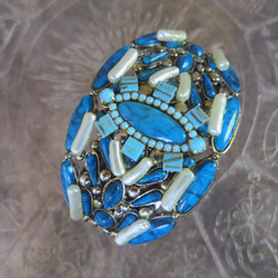 ヴィンテージバングル ターコイズ vintage bangle turquoise pearl <BG-tqpl> 8枚目の画像