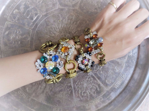 ヴィンテージビジューブレスレット vintage bijou bracelet <BL-RBbk> 9枚目の画像