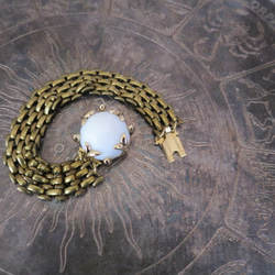 ホワイトクラスプブレスレット vintage bracelet white <BL6-1219> 1枚目の画像