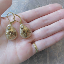 パール＆リーフイヤリング ミリアムハスケル vintage earrings <ER4-1219> 3枚目の画像