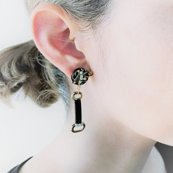 ホースビットピアス vintage earrings horse bit <PE8-L19> 2枚目の画像