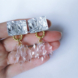 アイスリーフイヤリング vintage earrings horse bit <PE8-L19> 3枚目の画像