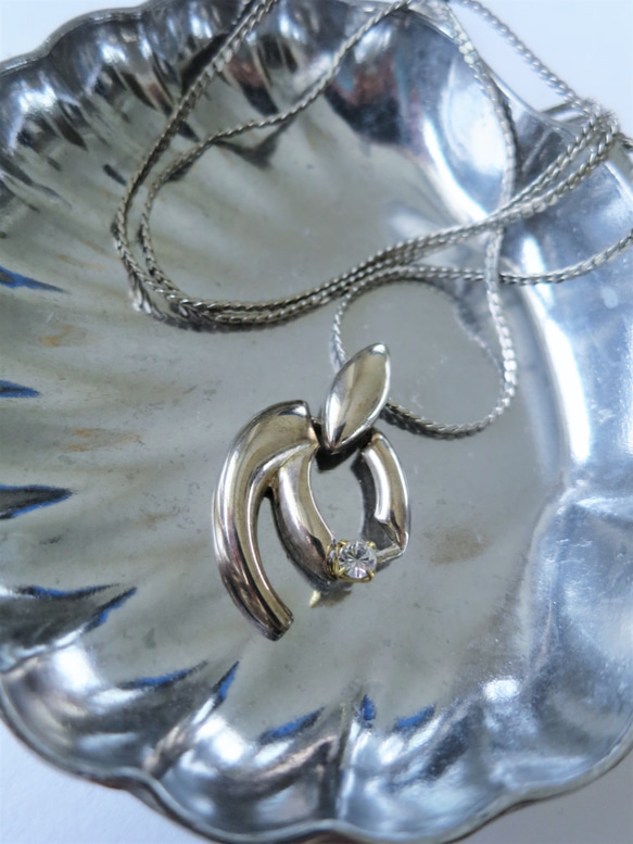 シルバーモチーフネックレス vintage necklace <NE1-L19> 5枚目の画像
