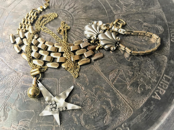 スターネックレス vintage necklace <NE3-L19> 8枚目の画像