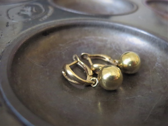 ボールピアス vintage ball earrings <PE10-0420> 4枚目の画像