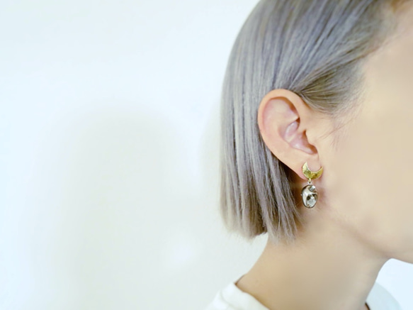 ドロップピアス vintage drop earrings <PE11-0420> 3枚目の画像