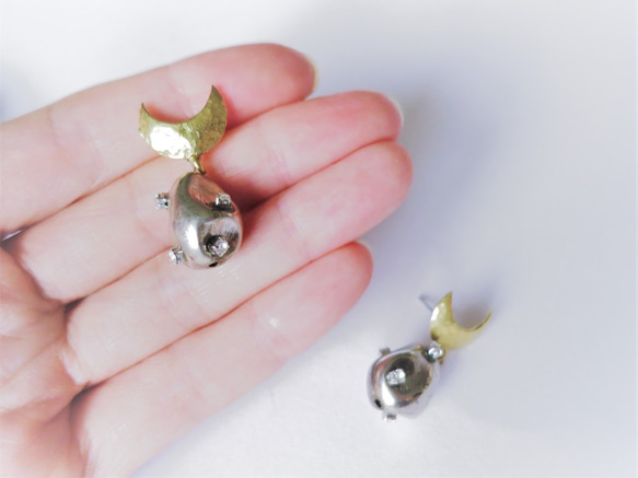 ドロップピアス vintage drop earrings <PE11-0420> 9枚目の画像