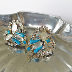 ヴィンテージビジューイヤリング ハート vintage earrings bijou <ER5-0420> 7枚目の画像