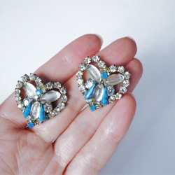 ヴィンテージビジューイヤリング ハート vintage earrings bijou <ER5-0420> 4枚目の画像