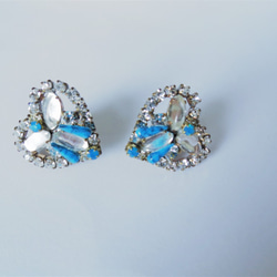 ヴィンテージビジューイヤリング ハート vintage earrings bijou <ER5-0420> 9枚目の画像