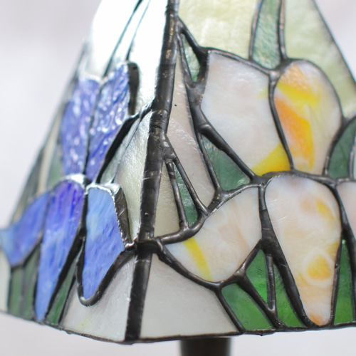 アヤメ】 -ステンドグラスランプ- スタンドライト・テーブルランプ