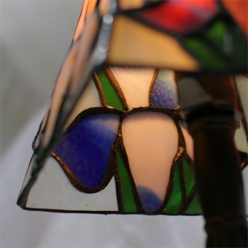 アヤメ】 -ステンドグラスランプ- スタンドライト・テーブルランプ