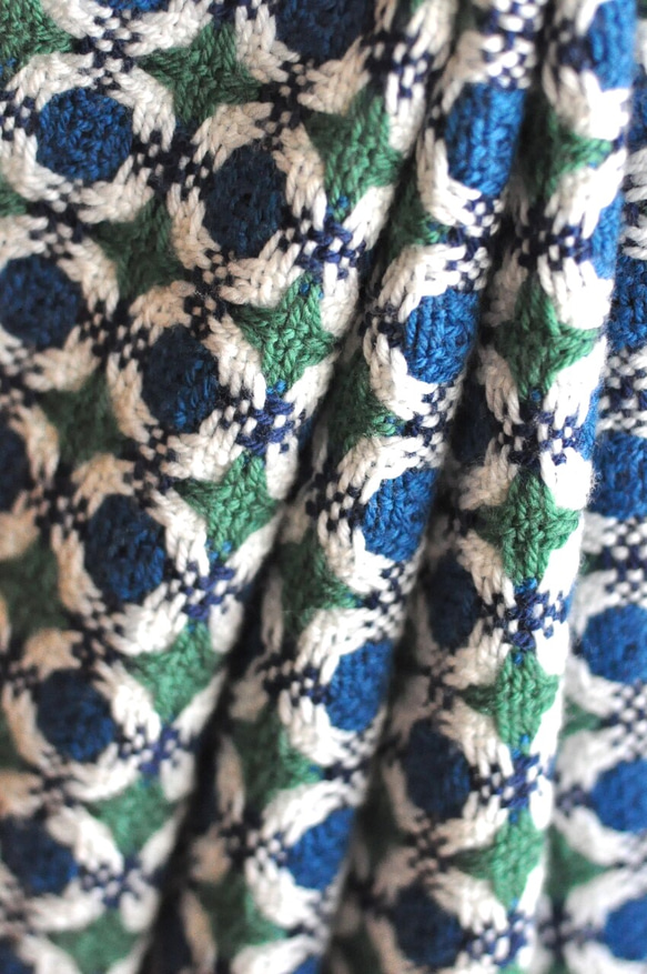 リバーシブル手織りマフラー(メリノウール) 8枚目の画像