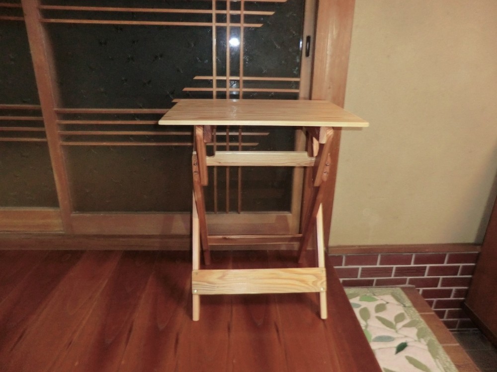 国産杉の折りたたみテーブル【ハンドメイド家具】 【公式通販】