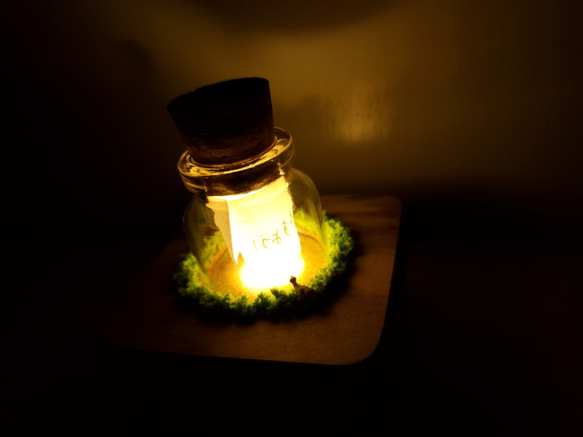 " 未来への手紙 "　願いを込めた小瓶のランプ 4枚目の画像