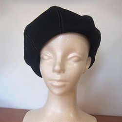 sold out　カシミヤのベレー帽 2枚目の画像