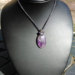 梯形紫水晶天然石紫水晶吊墜[PEN-545] 第5張的照片