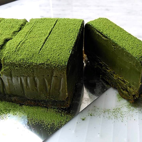 りんほろほろ栗と抹茶のテリーヌ New Cafe Sweets cafe518の新作スイーツとして、抹茶のテリーヌ