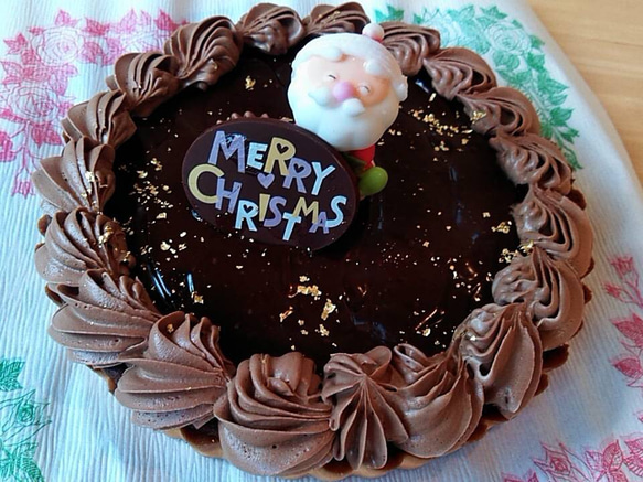 クリスマスチョコタルト（16㎝） 2枚目の画像
